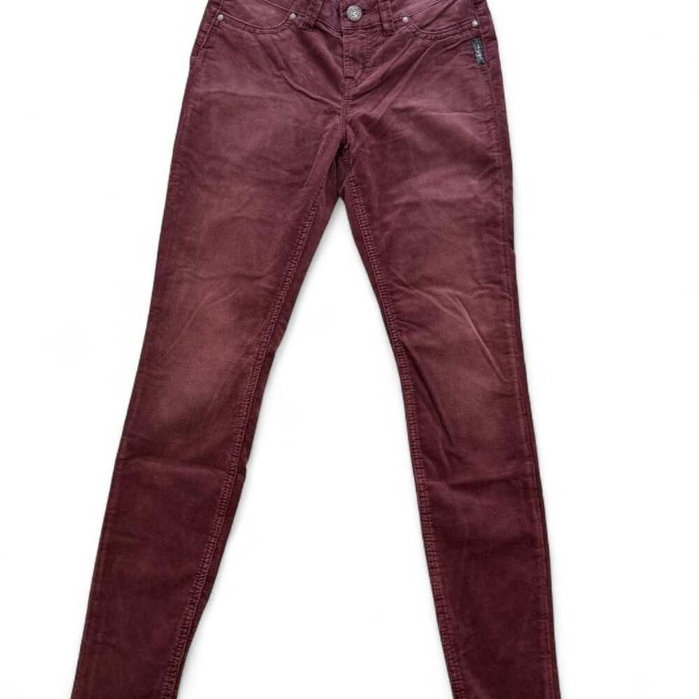 Silver Jeans Co. Suki Jegging Burgundy Corduroy Pants W26